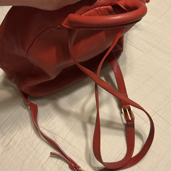 Tory Burch Red Leather Backpack - Picture 6 of 14